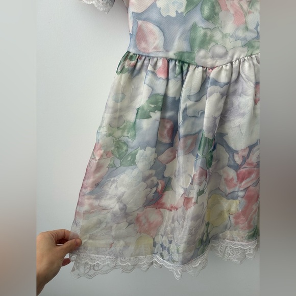 Vtg Jessica's Gunnies Gunne Sax Girls Dress Floral Party dress - Picture 5 of 11